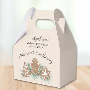 Little Sweetie On The Way Cookie Baby Shower Favor Boxes