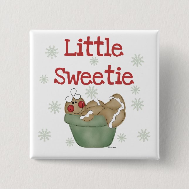 Little Sweetie Tshirts and Gifts Button (Front)