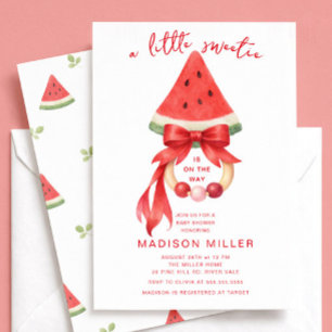 Little Sweetie Watermelon Baby Shower Invitation