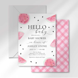 Little Sweetie Watermelon Baby Shower Invitation