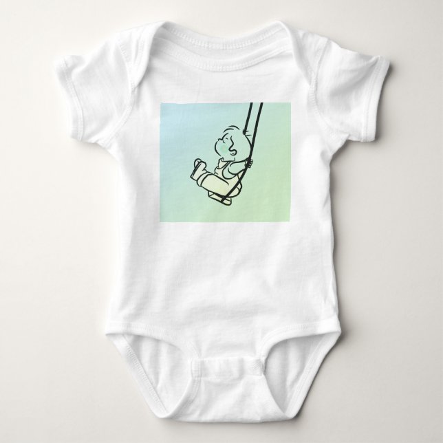 Little Swinger – Adorable Baby Bodysuit" Baby Bodysuit (Front)