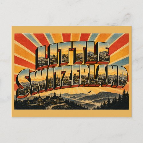 Little Switzerland North Carolina Vintage Art Postcard