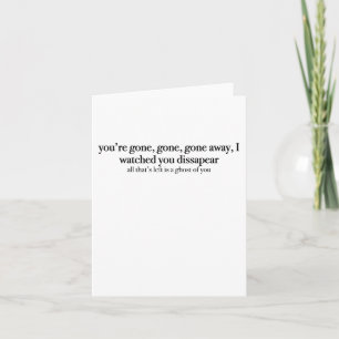 Little Talks Of Monsters And Men Lyrics Quote Stic Card