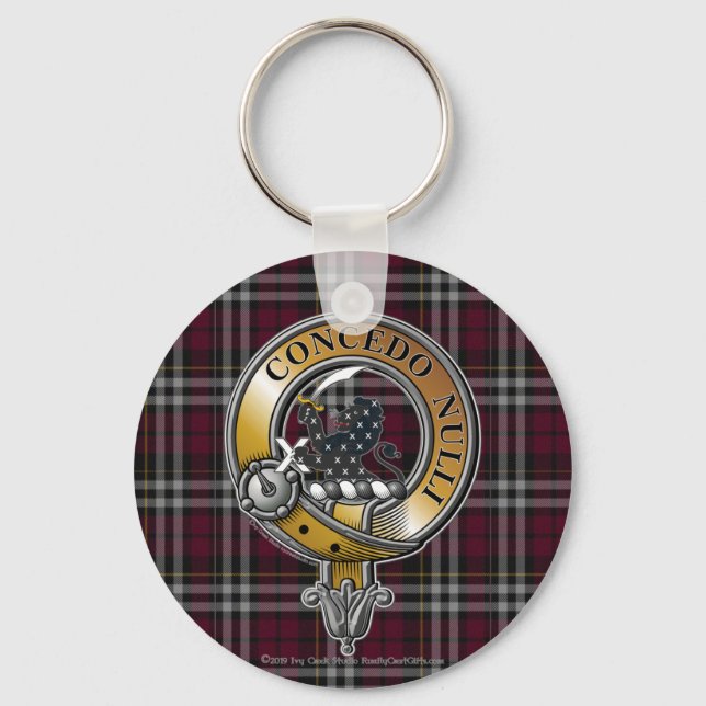 Little Tartan & Badge Keychain (Front)