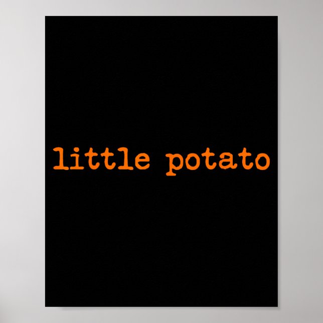 Little Tato Sweet Tato Thanksgiving Family Matchin Poster (Front)