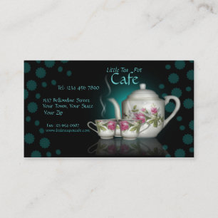 Little Tea Pot Cafe Shop Business Card