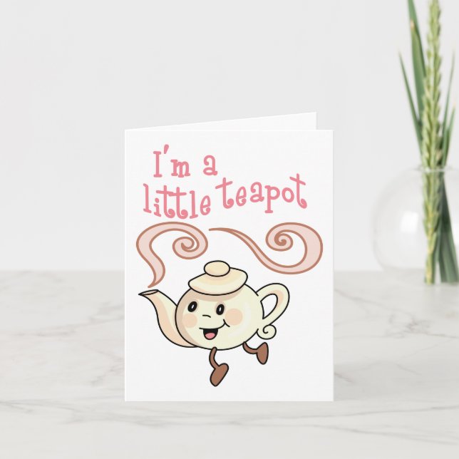 Little Teapot Thank You Card (Front)