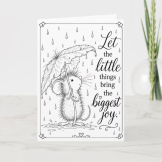 Little Things Biggest Joy Color Me Card