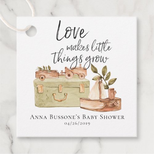 Little Things | Boho Nursery Baby Shower Favor Tag