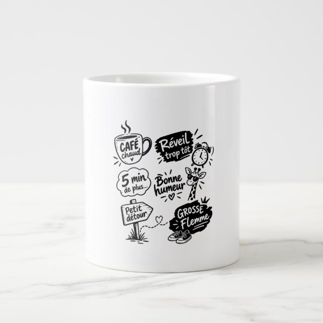Little Things Giant Coffee Mug (Front)