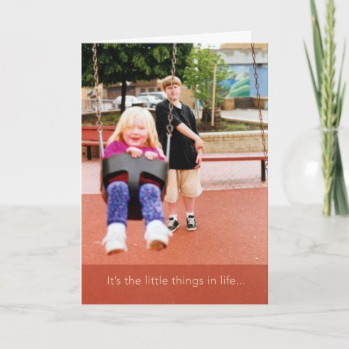 Little Things in Life Thank You Greeting Card