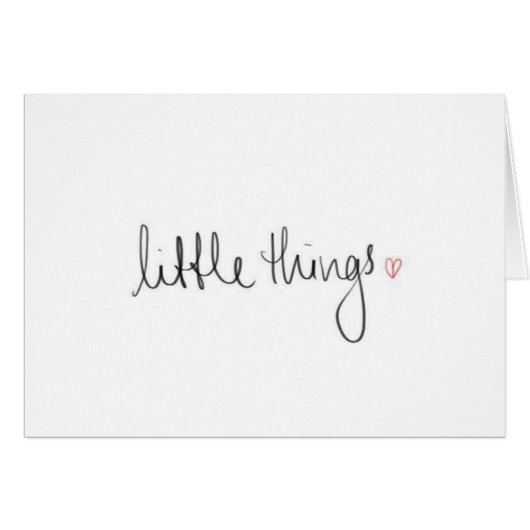 "LITTLE THINGS REMIND ME OF YOU* ALL OCCASION CARD (Front Horizontal)