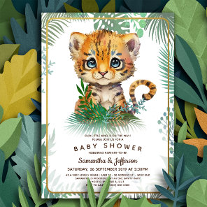 Little Tiger Baby Shower  Invitation