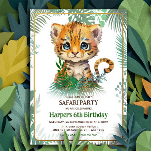 Little Tiger Birthday Invitation