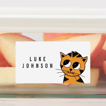 Little Tiger Cub Waterproof Labels by Thank_You_Always at Zazzle