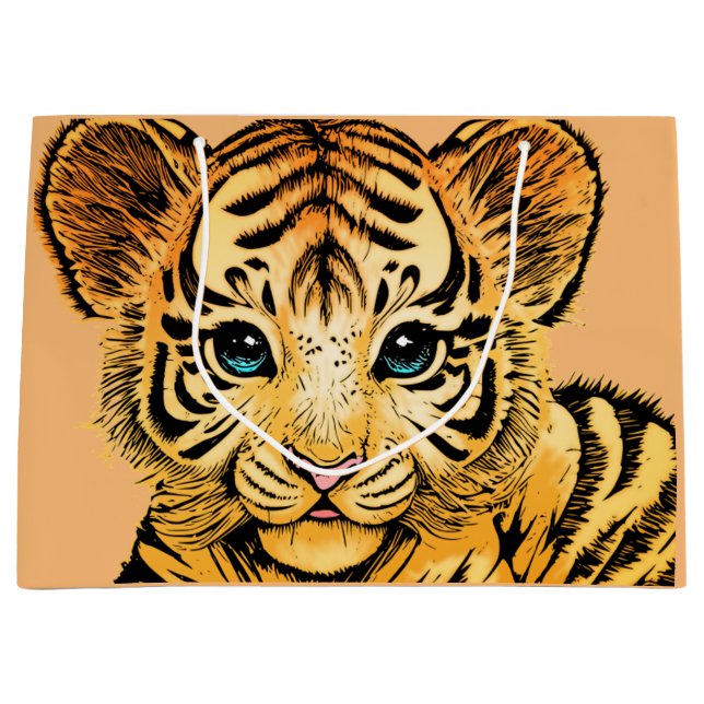 LITTLE TIGER LARGE GIFT BAG (Front)