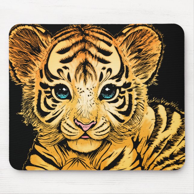 LITTLE TIGER MOUSE PAD (Front)