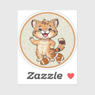 little tiger of American football Sticker