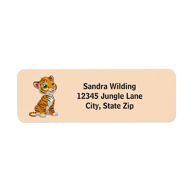 Little Tiger Return Address Label (Front)