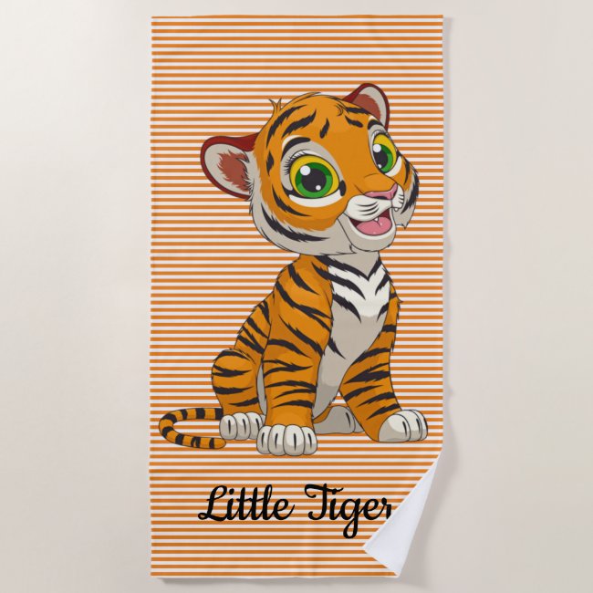 Little Tiger Stripes Beach Towel