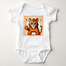 little tiger tshirt with A letter