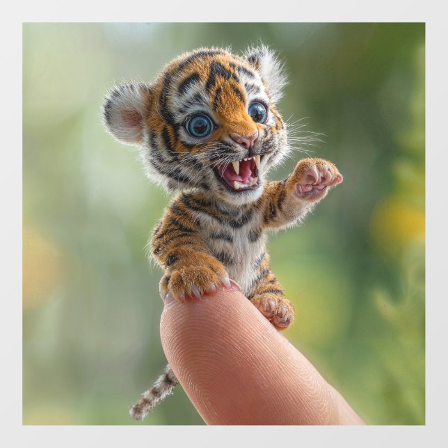 little tiger window cling (Sheet)