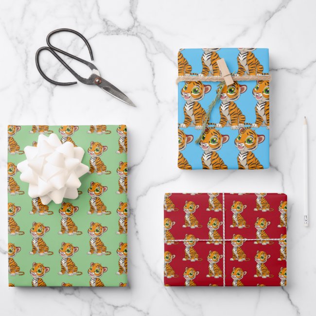 Little Tiger Wrapping Paper Set