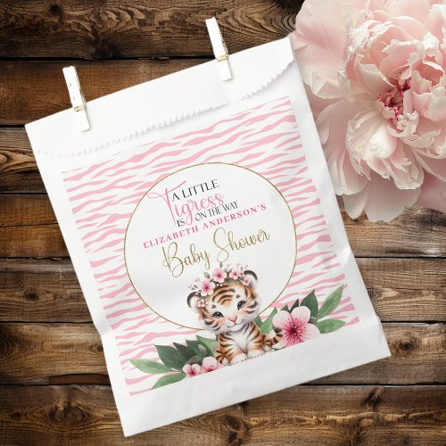  Little Tigress Is On The Way Safari Baby Shower Favor Bag