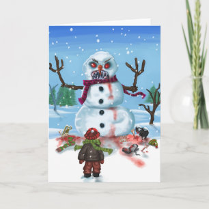 Little Timothys LAST Snowman Card