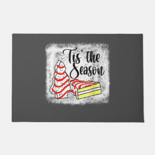 Little Tis' The Season Christmas Tree Cakes Debbie Doormat