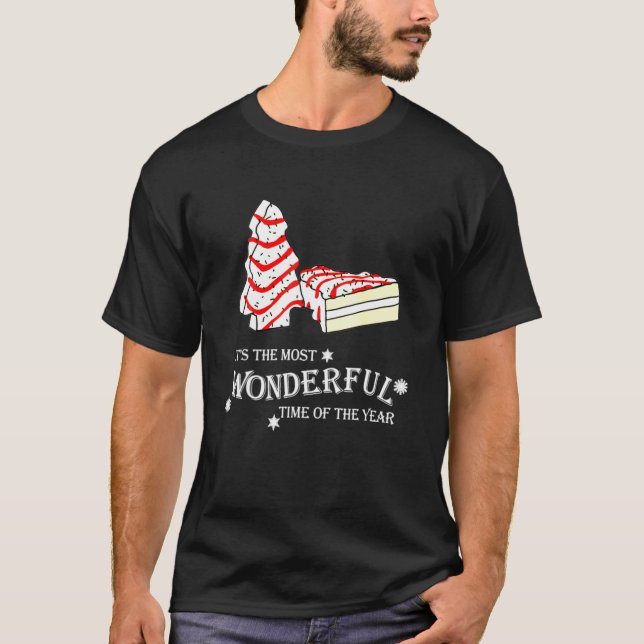 Little Tis' The Season Christmas Tree Cakes Debbie T-Shirt (Front)