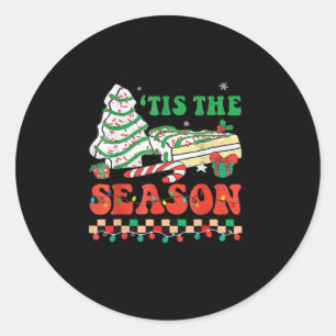 Little Tis The Season Classic Round Sticker