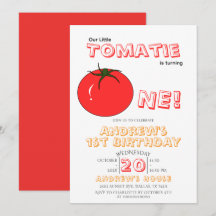 Little Tomatie Is Turning One Cute 1st Birthday