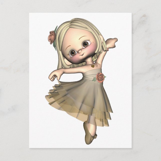 Little Toon Ballerina Postcard (Front)
