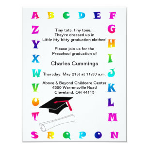 preschool graduation invitations zazzle