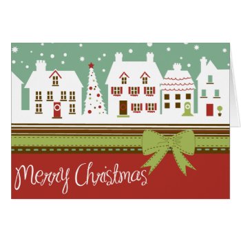 Little Town Christmas Card 