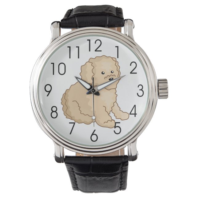 Little Toy Poodle Illustration Watch (Front)