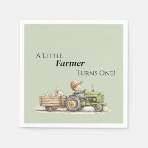 Little Tractor Farm Birthday Napkins