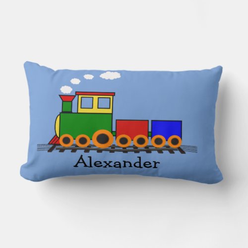 Little Train Design Accent Pillow