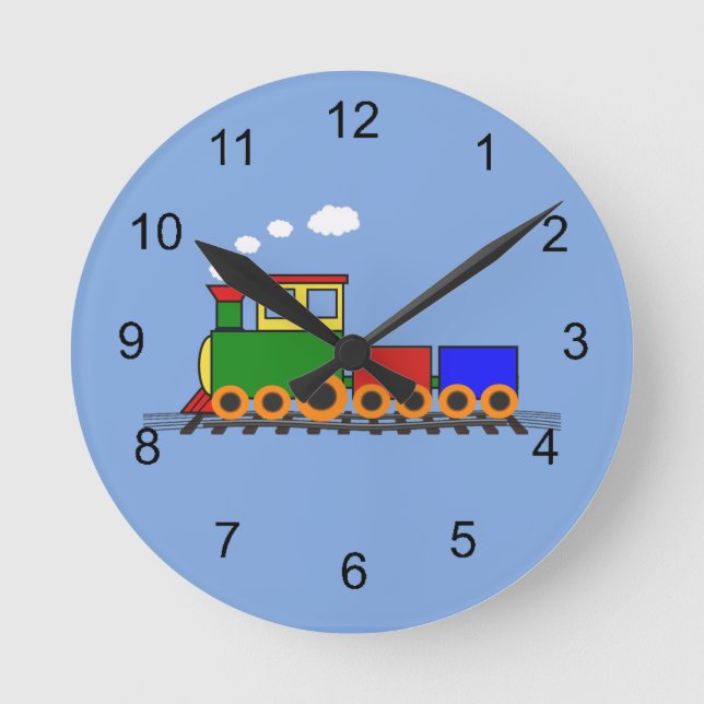Little Train Design Wall Clock (Front)