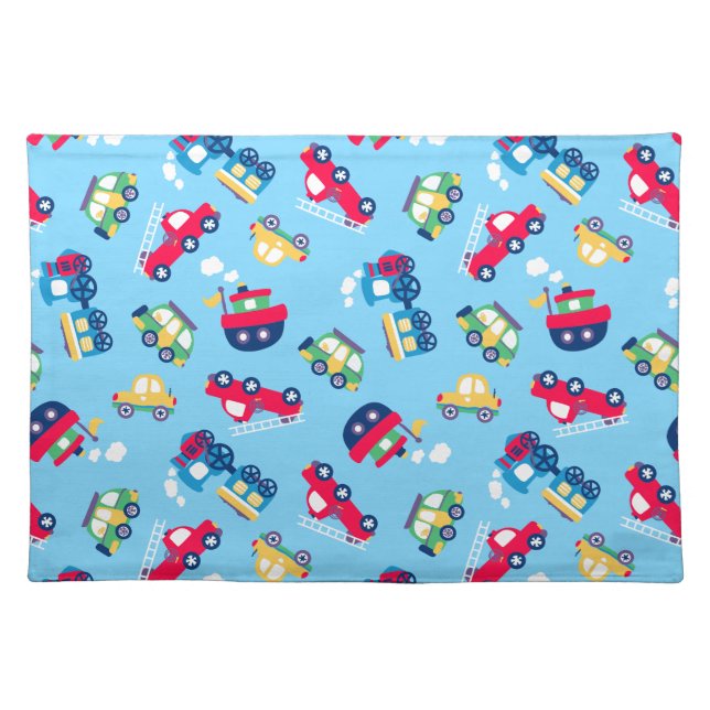 Little transport cloth placemat (Front)