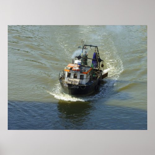 Little Trawler Cardiff Bay Harbor Poster