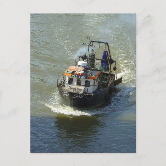 Little Trawler, Cardiff Bay Harbour Postcard (Front)