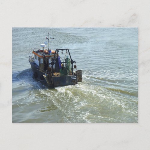 Little Trawler Cardiff Bay Harbour Postcard