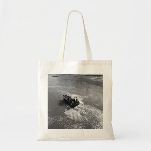 Little Trawler Cardiff Bay Harbour Tote Bag