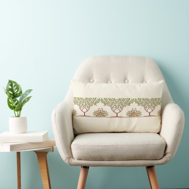 Little Tree Frieze for William Morris Lumbar Pillow (Chair)