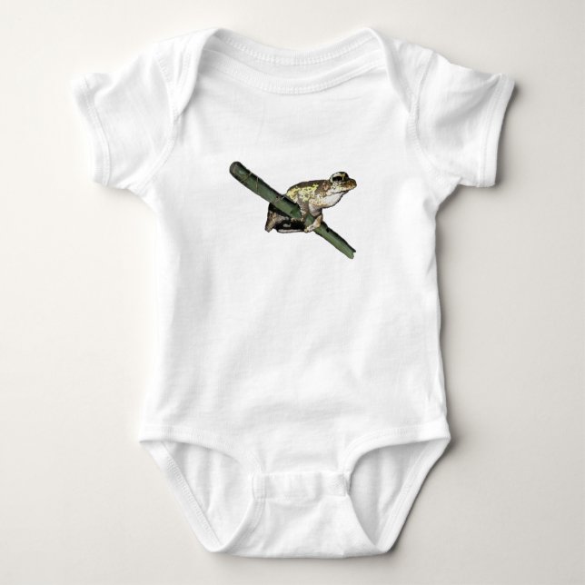 Little Tree Frog Oil Paint, Baby Bodysuit (Front)