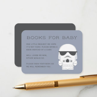 Little Trooper Baby Shower - Books for Baby Enclosure Card
