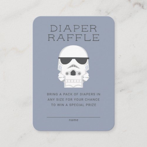 Little Trooper Baby Shower _ Diaper Raffle Insert