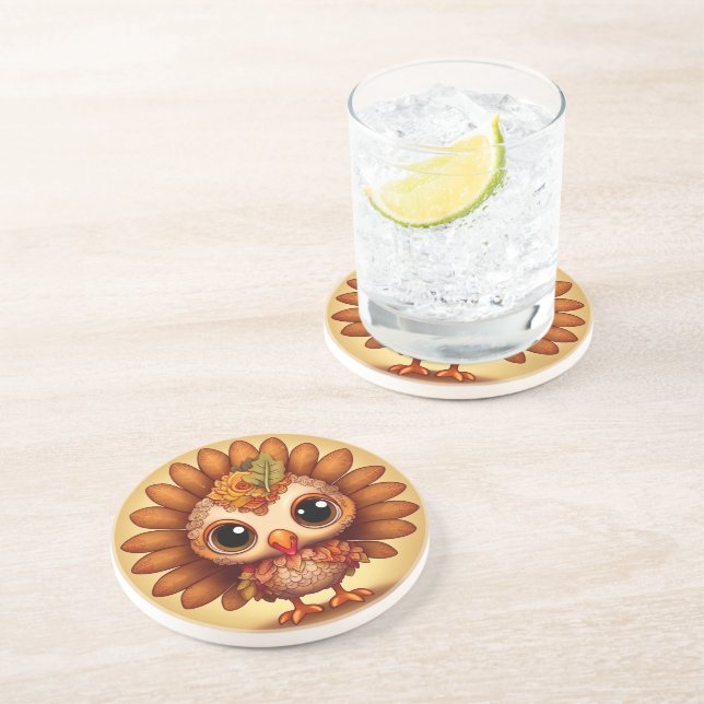 Little Turkey 4 Coaster (Side)
